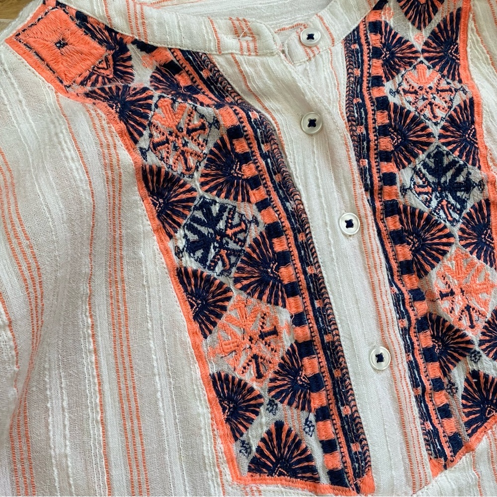 Anthropologie Holding Horses Striped Long Sleeve Blouse Top - Picture 4 of 6